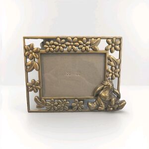 Eeyore Winnie The Pooh Gold Toned Picture Frame 5 By 3.5in
